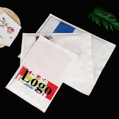 China BIODEGRADABLE Custom Frosted Matte Portable Custom Waterproof Cloth Paper Bag Package Bag Zipper Zipper Self Seal Self Seal for sale