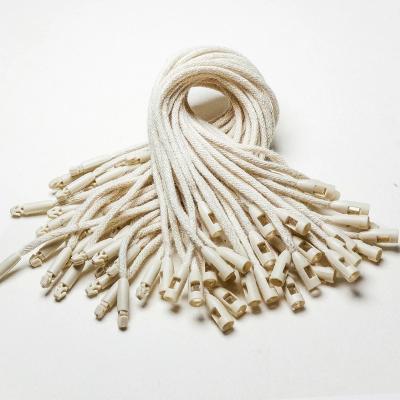 China Viable Custom Plastic Bale Cotton Yarn Head Joint Tags Hang Tag Twine For Garment Fastening for sale