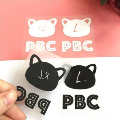 China Durable custom printed silicone 3d heat transfer label sticker for t-shirt for sale