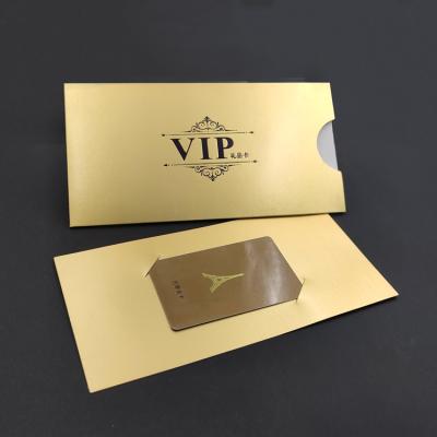 China Customized design recyclable with own logo printing paper business card envelope folders pocket holder with logo for sale