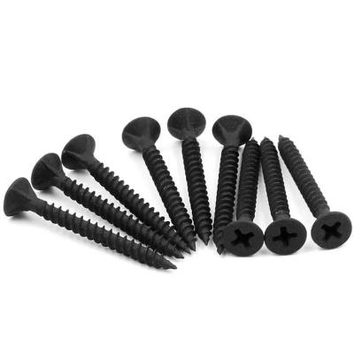 China Pan High Quality Black Long Phosphate Drywall Screws Head Trumpet Cement Board Drywall Screws for sale