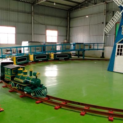 China ALLOY Battery Powered Kids and Adult Amusement Park Rides Theme Park Train on Track for sale