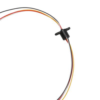 China Gold/Gold Diameter 8.5mm 4 Wires 1A Mini Conductive Slip Ring Rotary Joint Connector for RC Drone Gimbal Stabilizer Handheld Collector Slip Ring for sale