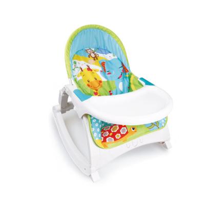 China Modern Baby Rocker Chair Electric Baby Cradle with Dinner Tray Rocking Chair for Baby for sale