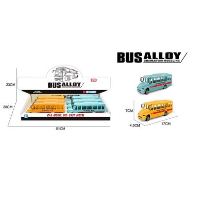 China Toy High Quality Bus Alloy Toy Car Diecast Alloy Made Toy Car Die Cast Cars for sale