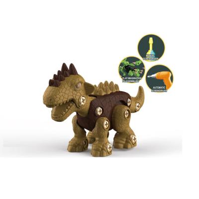 China Dinosaur Toys Battery Operated Dinosaur Disassemble Dinosaur Toy With Drill To Disassemble Dinosaur Toy To Disassemble Robot Toy for sale