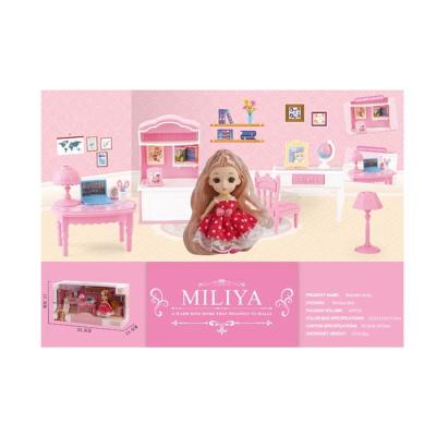 China DIY Toy Dollhouse Accessories Study Room Furniture Study Room Decor for sale