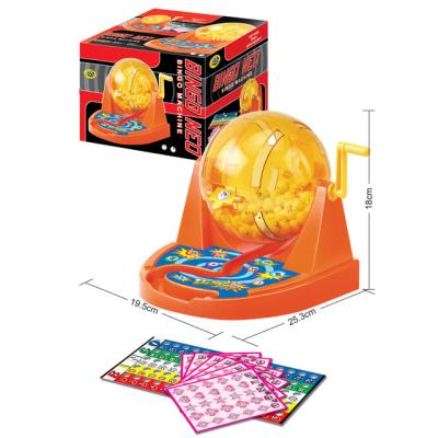 China Lucky Plastic Lottery Game Machine Toy Desktop Bingo Toy for sale