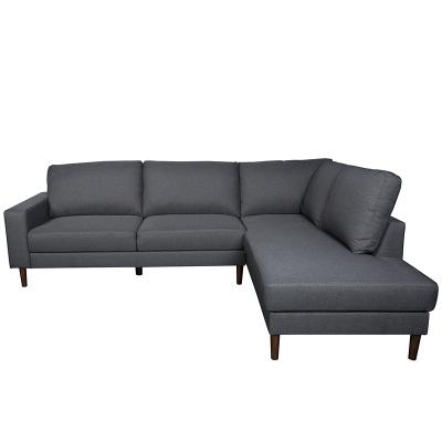 China Henglin modern design living room furniture cheap home sofa extended high quality stationary sectional sofa for sale for sale