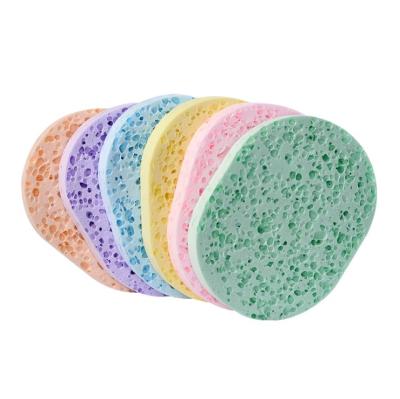 China Reusable Round Soft Cellulose Sponge Face Cleaning Sponge for sale