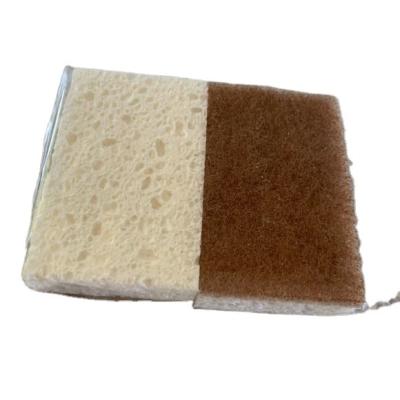 China Sustainable Biodegradable Kitchen Dish Sponges Cellulose Coconut Sponge Loofah Sponge for sale