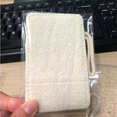 China EXFOLIATE natural biodegradable bath exfoliating loofah sponge pads natural dish loofah kitchen loofah sponge for sale