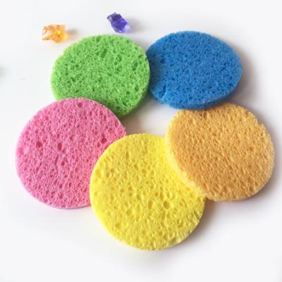 China Viable Soft Wood Pulp Cotton Facial Sponge Dry And Wet Cellulose Sponge for sale