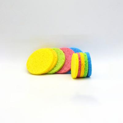 China Sustainable Customizable Colorful Cellulose Face Wash Sponge Biodegradable Makeup Sponge for sale