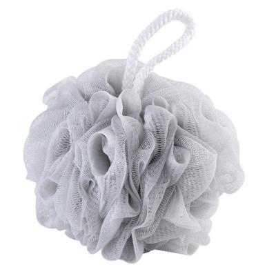 China Sustainable Soft Monochrom Shower Gel Foam Bath Flower With Lanyard for sale