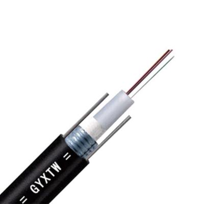 China Outdoor Aerial Type Fiber Telecommunication GYXTW 8 Cores Unitube Optical Cable for sale