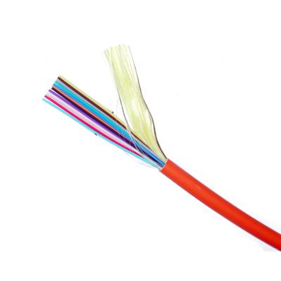 China Indoor PVC FTTH 6 Core 62.5-125um GJFJV Multimode Fiber Optic Cable for sale