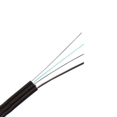 China FTTH FTTB FTTX G652d Steel Wire Core Carrier FTTH Fiber Interface Cables 4 Core Single Mode Fiber Optic Cable for sale