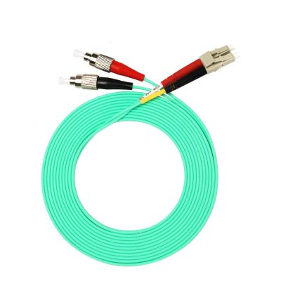 China Ftth Systems 3m FC to LC 10 Gigabit Multimode Fiber Jumper Patch Cord for sale