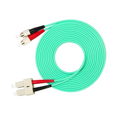 China Ftth FC UPC Systems To SC UPC Duplex OM3 50/125 Multimode Fiber Optic Patch Cable / Cord for sale