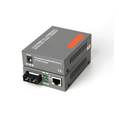 China HTB-GS-03 1000Mbps Multimode Dual Fiber Ethernet Netlink Media Converter 94x70x26MM for sale