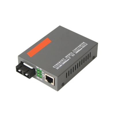 China 1000Mbps HTB-GS-03 Single Mode Fiber SC Dual Port 20KM Fiber Optic Media Converter 90x74x26mm for sale