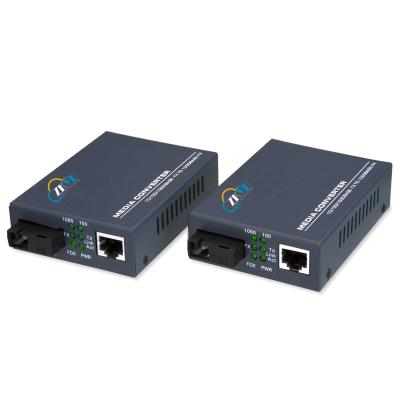 China 10/100/1000M Industrial Grade Single Mode Fiber Optic To RJ45 Media Converter 95*70*27mm for sale