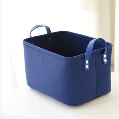 China Viable Household Daily Necessities Storage Basket Toys , Felt Cloth Dirty Clothes Storage Basket for sale