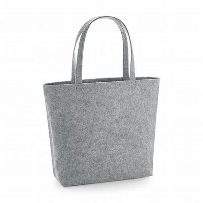 China Eco - Friendly Ladies Women Handbags Felt Tote Bag Leisure Felt Fabric Shopping Bag for sale