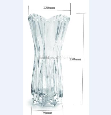 China HP0325 Cherry Glass Red Glass Vase Wholesale Glass Vases Beautiful For Home Decoration for sale