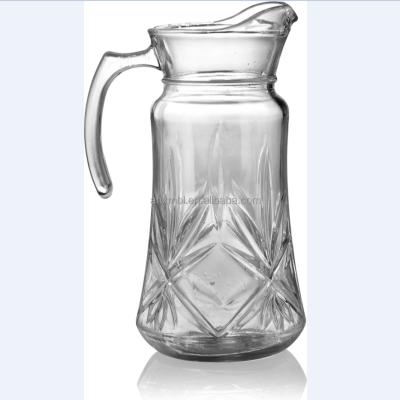 China Red Glass Water Jug Cherry XMK01-8 Glass Jug With Lid Wholesale Customized Easy To Use Transparent Glass Kettle for sale