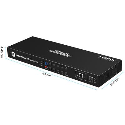 China Factory Price High Quality Remote New HDCP IR Over IP RS232 8 Way High Speed ​​8 Multi-input Video Switcher TESmart To1 Left HDMI Switch 4K UHD 8 Way Switcher For PS5 DVD Player PS4 Xbox for sale