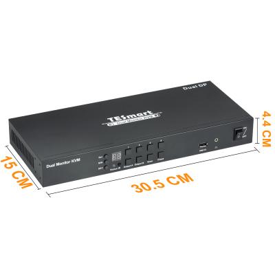 China Dual Auto Scan DP Monitor KVM Switch Support Resolution up to 3840* 2160@60HZ 8x2 Dual Monitor KVM Switch for sale