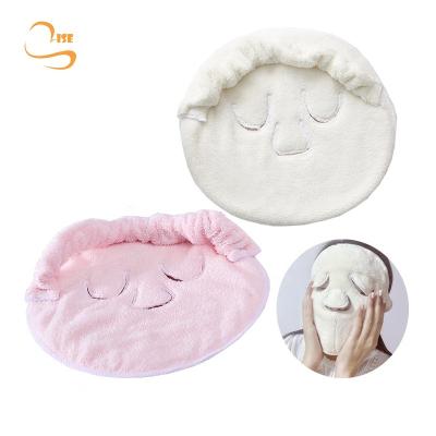 China Wholesale New Compress Face Rounds Moisturize Soft Cold Warm Comfortable Fluffy Towel Reusable Face Mask for sale