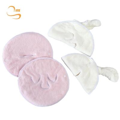 China Wholesale Reusable Cloth Face Towel Face Cloth Rounds Beauty Care Comfy Soft Fluffy Cold-Hot Steam Facial Towel for Women Girls for sale