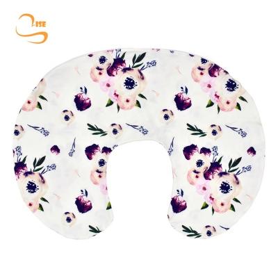 China Anti-Apnea Multi Function Baby Feeding Pillow Soft Printed Stretch U-Shape Pregnancy Pillow for sale