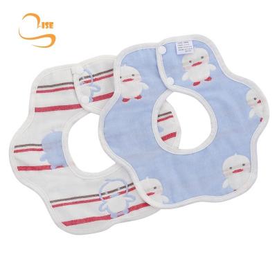 China Home Textile Unisex Toddler Infant Drool Bibs Feeding Round Baby Bib for sale