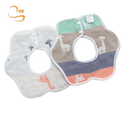 China Home Textile Wholesale Organic Muslin Cotton Baby Bib for sale