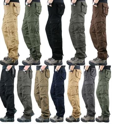 China Sustainable Men's Casual Work Pants Pockets Outdoor Hanging Trousers Durable Cargo Pants for sale