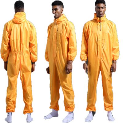 China 2020 Wholesale Cheap Anti-wrinkle Rain Wear Liquid Painter Overall Waterproof Coverall Resistance Work Suit Coverall for sale