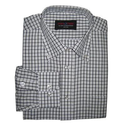 China Mens 100%cotton Casual Plaid Shirt Anti-Shrink for sale