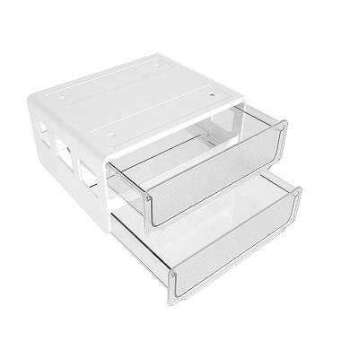 China New Popular Type Desktop SAMANL Organizer Sliding Under Table Drawer Tray Home Double Drawer Organizer for sale