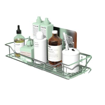 China Rust Resistant High Quality Wall Mounted Stainless Steel Shower Shelf Rack Bathroom Accessories For Kitchen Bathroom for sale