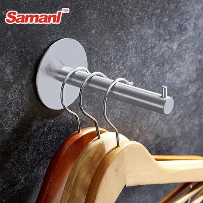 China Hot Selling Amazon Metal Robe Towel Hanger Metal Door Wall Mounted Adhesive Hook Wall Mounted Single Hooks Racks for sale