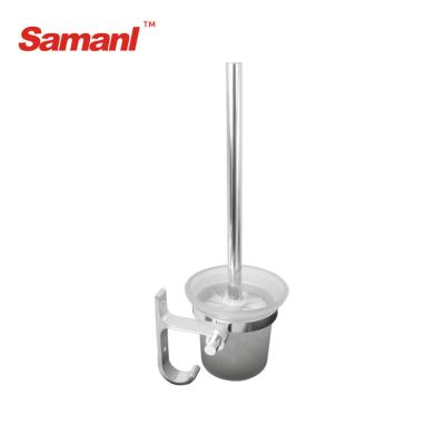 China Viable Hot Sale Fashion Cheap Toilet Brush Holder Household Brass Bathroom Accessories Super Capacity Cleaning Plastic Hand Tool Kit for sale