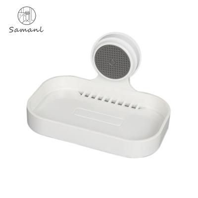 China Wall Mounted Suction Cup Hanging Cup Bathroom Soap Dish Plastic Eco - Friendly for sale