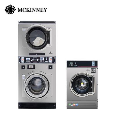 China Commercial Laundry Equipment Coin Operating Combined Washing And Drying Machine 880*830*1190 for sale