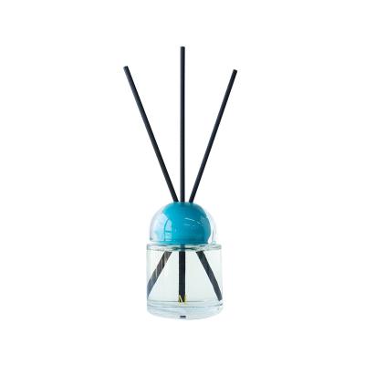 China Sustainable 200ml Scented Reed Diffuser With Transparent Glass Bottle For Home Perfume OEM ODM for sale