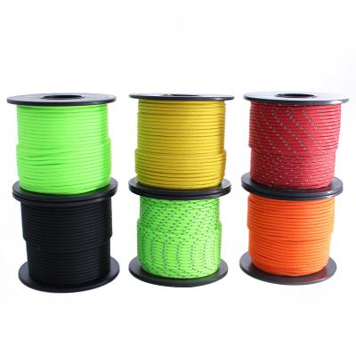 China Outdoor Survival Manufacturer 2mm 3Strand Climbing Rope Survival Survival Paracord With Reel for sale