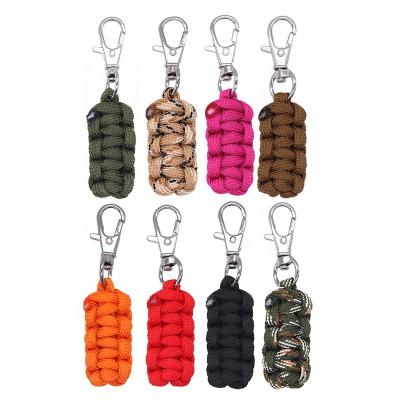 China Outdoor Camping Increasing Travel Key Ring Hook Custom Paracord Zipper Metal Survival Pull For Backpacks for sale